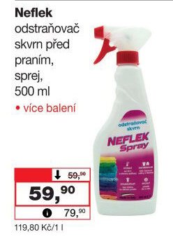 Neflek odstraňovač skvrn před praním, 500 ml