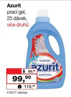 Azurit prací gel, 25 dávek