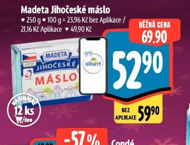 Madeta Jihočeské máslo