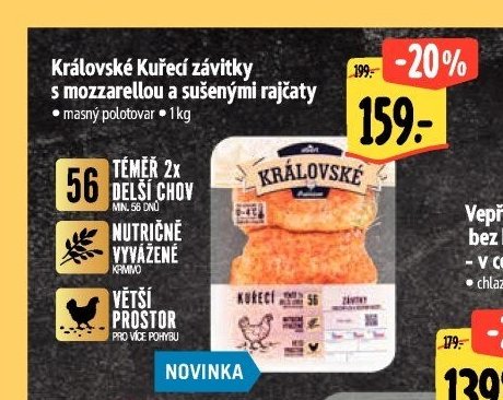 Královské kuřecí závitky s mozzarellou a sušenými rajčaty