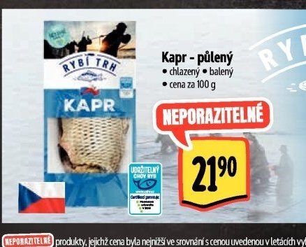 Kapr - půlený