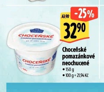 Choceňské pomazánkové neochucené
