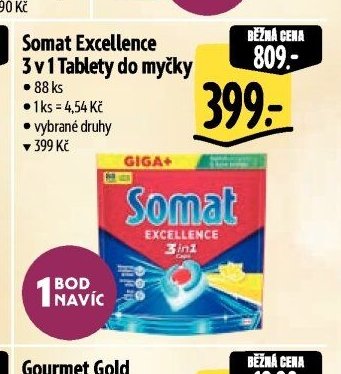 Somat Excellence 3 v 1 Tablety do myčky