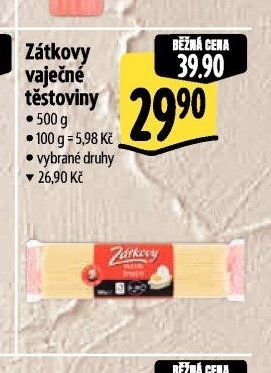 Zátkovy vaječné těstoviny