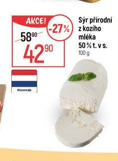 Sýr přírodní z kozího mléka