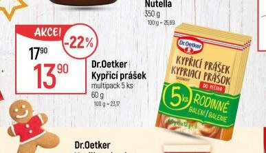 Dr.Oetker Kypřící prášek multipack 5 ks 60 g