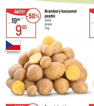 Brambory konzumní pozdní