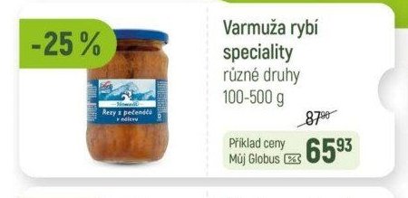 Varmuža rybí speciality různé druhy