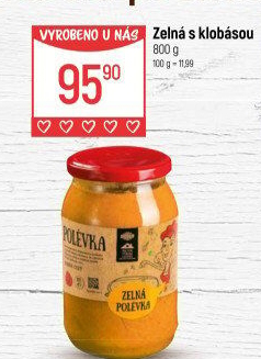 Polévka Zelná s klobásou Globus