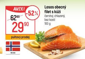 Losos obecný filety