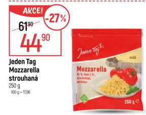 Sýr Mozzarella strouhaná Jeden Tag