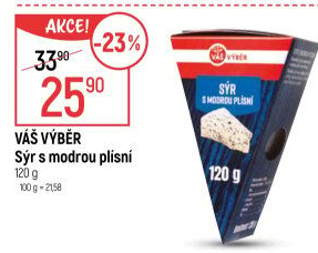 Sýr s modrou plísní Váš Výběr