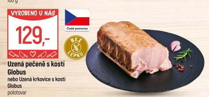 Uzená pečeně s kostí Globus