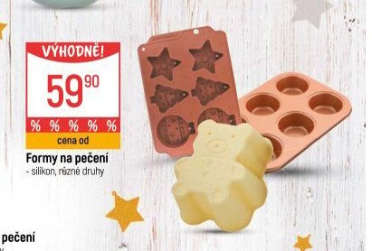 Formy na pečení - silikon, různé druhy