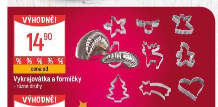Vykrajovátka a formičky - různé druhy