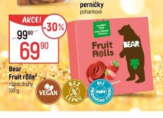 Bear Fruit rolls různé druhy 100 g
