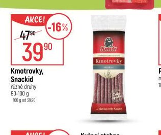 Kmotrovky, Snackid