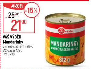 Kompot mandarinky Váš Výběr