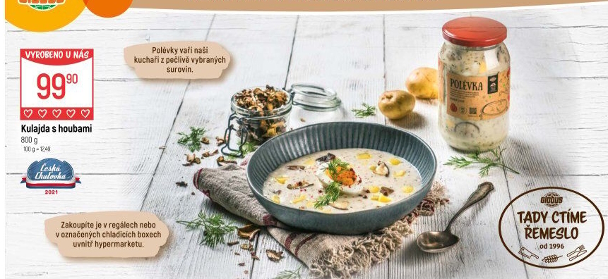 Polévka kulajda Globus