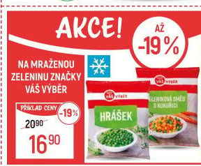 Směs s kukuřicí mražená Váš Výběr