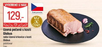 Uzená pečeně s kostí Globus