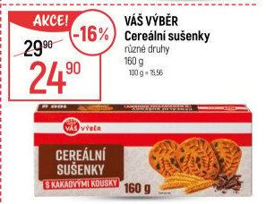 Cereální sušenky Váš Výběr