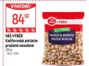 Pistácie pražené kalifornské Váš Výběr