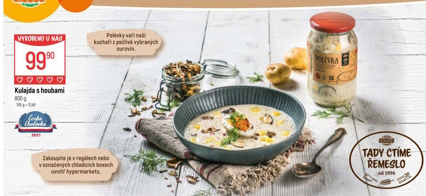 Polévka kulajda Globus