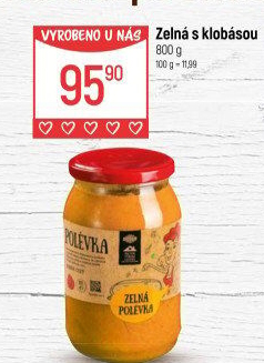 Polévka Zelná s klobásou Globus