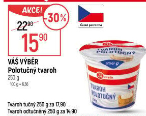 Tvaroh polotučný Váš výběr