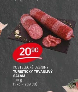 Kostelecké uzeniny turistický trvanlivý salám