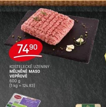 KOSTELECKÉ UZENINY MĚLNĚNÉ MASO VEPŘOVÉ
