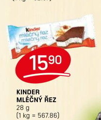 Řez mléčný Kinder
