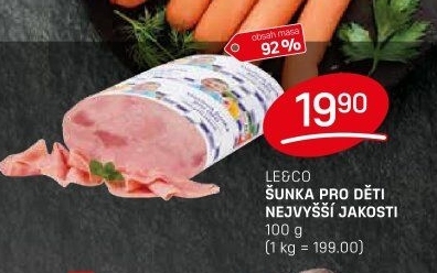 Šunka dětská nejvyšší jakosti LE&