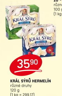 Sýr Hermelín Král sýrů