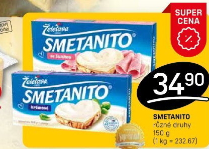 Sýr tavený Smetanito Želetava