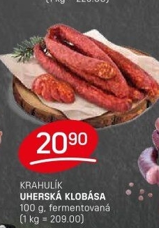 Uherská klobása Krahulík