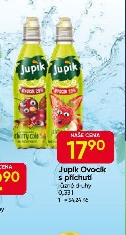 Jupík Ovocík s příchutí různé druhy 0,33 l
