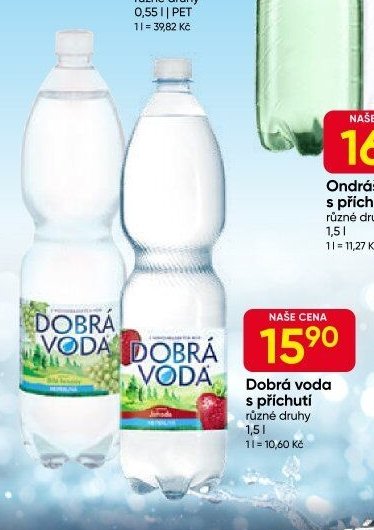 Dobrá voda s příchutí různé druhy 1,5 l