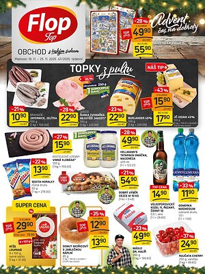 akční leták FLOP TOP 19.11.2025-25.11.2025