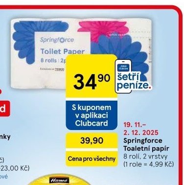 Springforce Toaletní papír