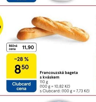 Francouzská bageta s kváskem