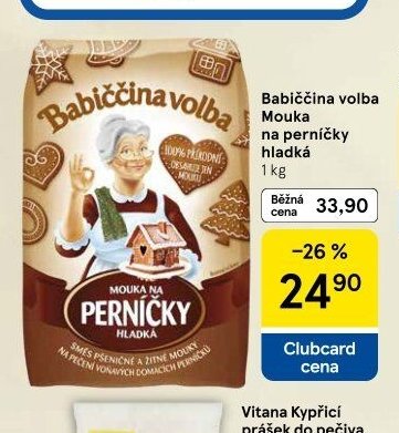 Babiččina volba Mouka na perníčky hladká 1 kg