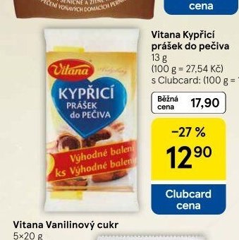 Vitana Kypřící prášek do pečiva 13 g