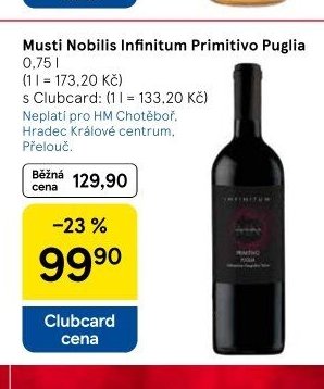 Musti Nobilis Infinitum Primitivo Puglia