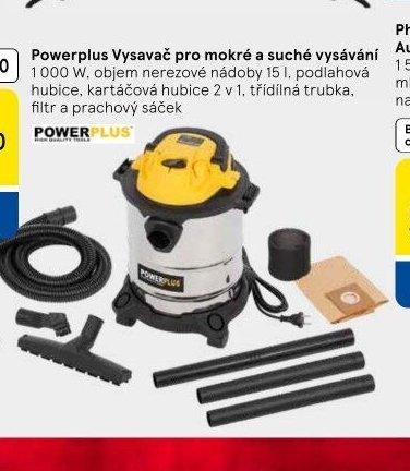 Powerplus Vysavač pro mokré a suché vysávání