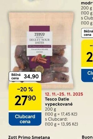Tesco Datle vypeckované 200 g