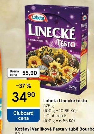 Labeta Linecké těsto