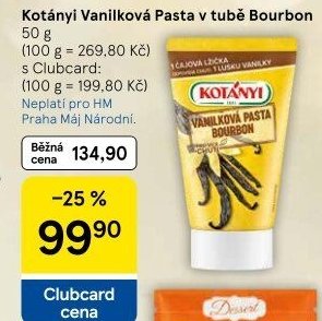 Kotányi Vanilková Pasta v tubě Bourbon