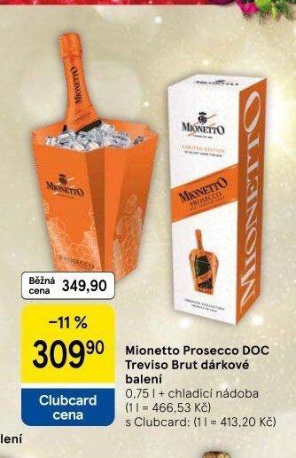 Mionetto Prosecco DOC Treviso Brut dárkové balení